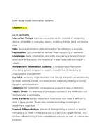 Information Systems Study Guide #1