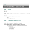 Genetics Lecture Notes 12