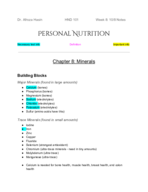 HND 101-001 Week 8 Notes