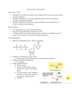 Study Guide for Bio 2112- Exam 2 