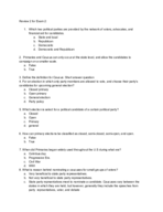 POLS study guide for Exam 2