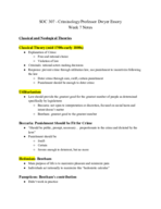 SOC 307 Notes- Week 7