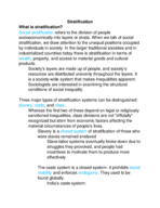 Stratification,
