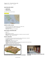 Intro to Art History - Week 5: Aegean Art; Greek Archaic Art