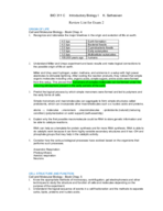 BIO 311C Second exam 