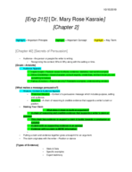 Eng 215--Week 2 Notes