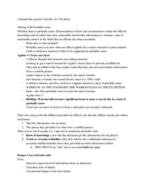 Class Notes for Probable Cause