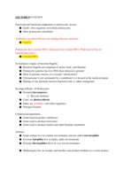 BIO 121, Week 7 Notes