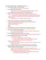 SOC 101, Week 9 study guide