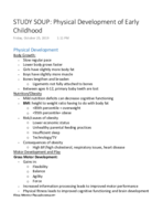 The Physical and Cognitive Development of Middle Childhood