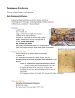 Week 8 Notes Renaissance 