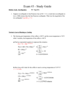 Exam #3 - Study Guide
