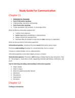 Study guide for Exam 4