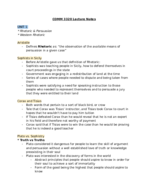 COMM 3320 - Unit 1 Notes