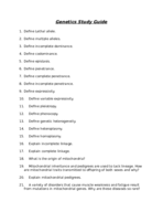 Study Guide