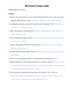 Exam #3 - Study Guide