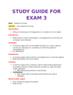 Exam 3: Study Guide