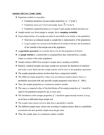 STAT 100 Test 2 Study Guide