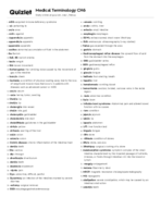 Medical terminology midterm review 
