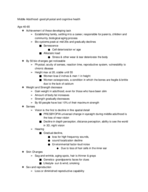Middle Adulthood Study Guide Social & Cognitive Development 