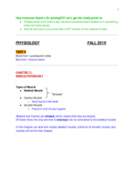 BIOL 2160 TEST 4 STUDY GUIDE/IMPORTANT NOTES