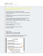 Chem 105 - Week 1 and 2 Notes