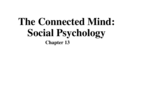 SOCIAL PSYCHOLOGY