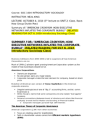 SUMMARY FOR: “AMERICAN CRONYISM: HOW EXECUTIVE NETWORKS INFLATED THE CORPORATE BUBBLE” (RELATED READING FOR OCT 8, 2019 Introductory Sociology Class)