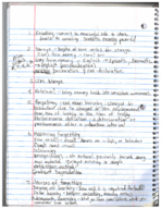 notes for the project