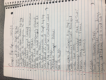 Class notes of week 15
