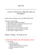 BIOL 203 Lecture & Readings, Vocabulary (Final Study Guide)