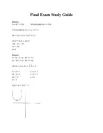 Math Study Guide