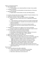 Chapter 12 Interpreting Experiences
