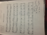 Class piano exercise sheet