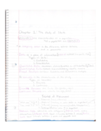 Chapter 1: The Study of Stats; Chapter 2: Frequency Distributions