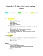 MUSC 215, Week 1, Lecture 1 Notes