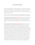 Various Types of Persuasion