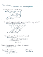 L2: Polynomials and Rational Expressions