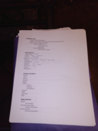 Biology 185 list of Structures