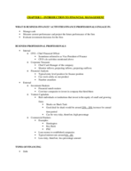 FIN 3000 - CHAPTER 1 NOTES