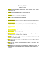 Elementary Statistics Chapter 1 Notes