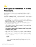 Biological Membranes
