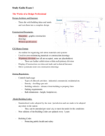 Study Guide for Exam 1 COSC 256