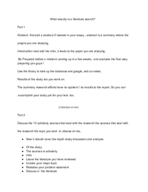 literature review notes 