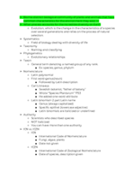 Biology (Phylogenetics and Prokaryotes) Notes 