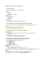 Unit 1 of Psych