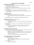 CLPS 200 Human Cognition Notes Wk 4