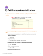Cell Compartmentalization