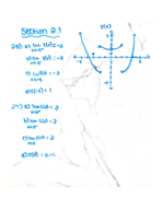 Calculus sections 2.1 and 2.2, Limits