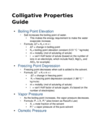 Colligative Properties Guide